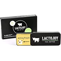 Los mejores  - LactoJoy Pastillas de Lactasa 14.500 FCC I Tratamiento de Comprimidos para Intolerancia a la Lactosa I Digestión de la…